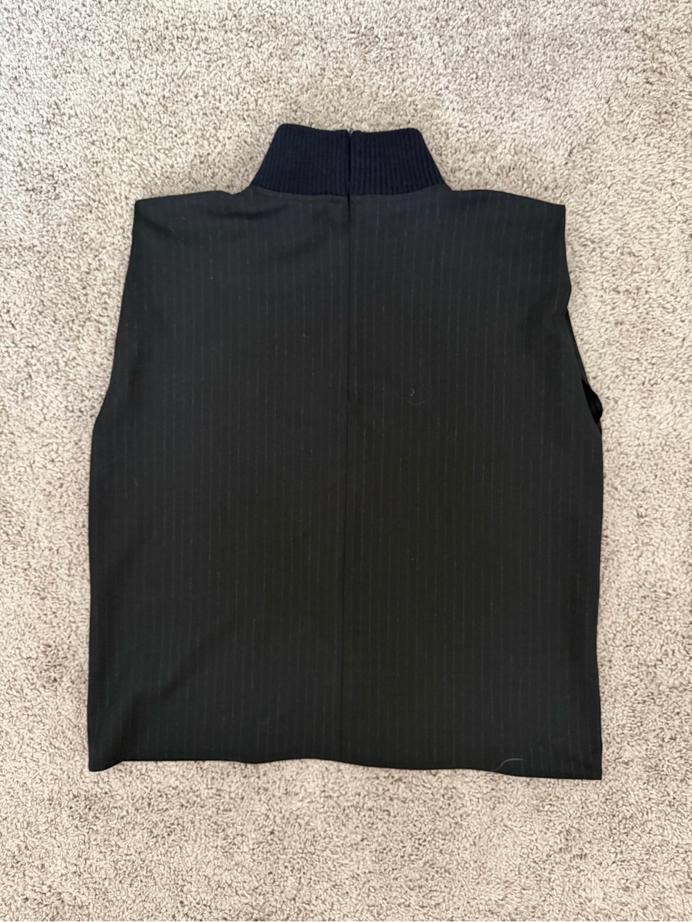 Zara Black Pinstripe Sleeveless Tank Top